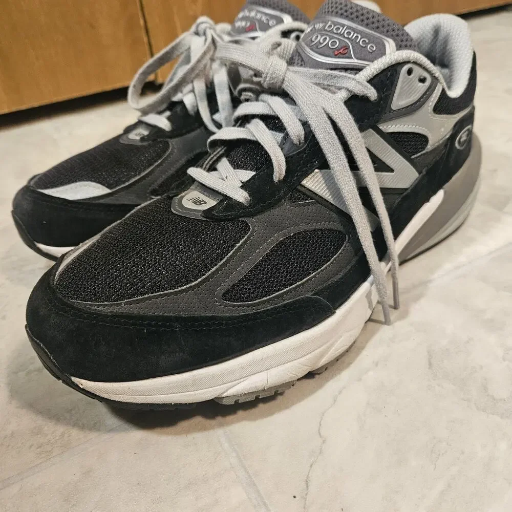 New Balance 990v6 Made in USA Black Grey M990BK6 Men's Size 11 4E Extra Wide